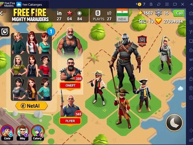 Free Fire Mighty Marauders India player statistics graph