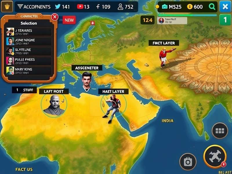 Free Fire Mighty Marauders gameplay screenshot showing character selection